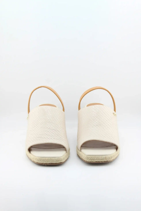 Jorge Bischoff Textured Wedge Espadrille Slingback Sandals